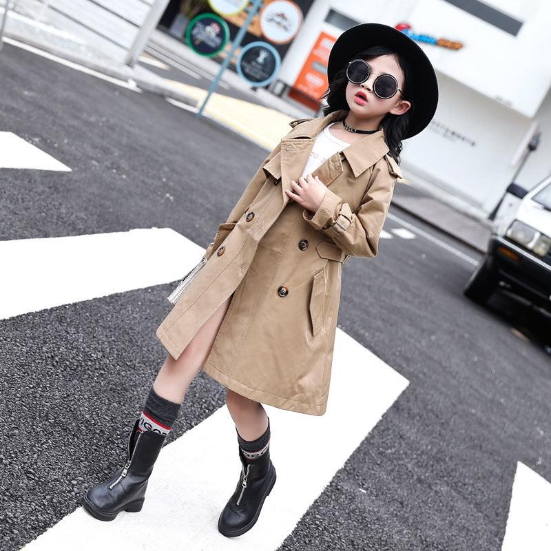 Children's Windbreaker In Pure Color For Girls - Amazitshop