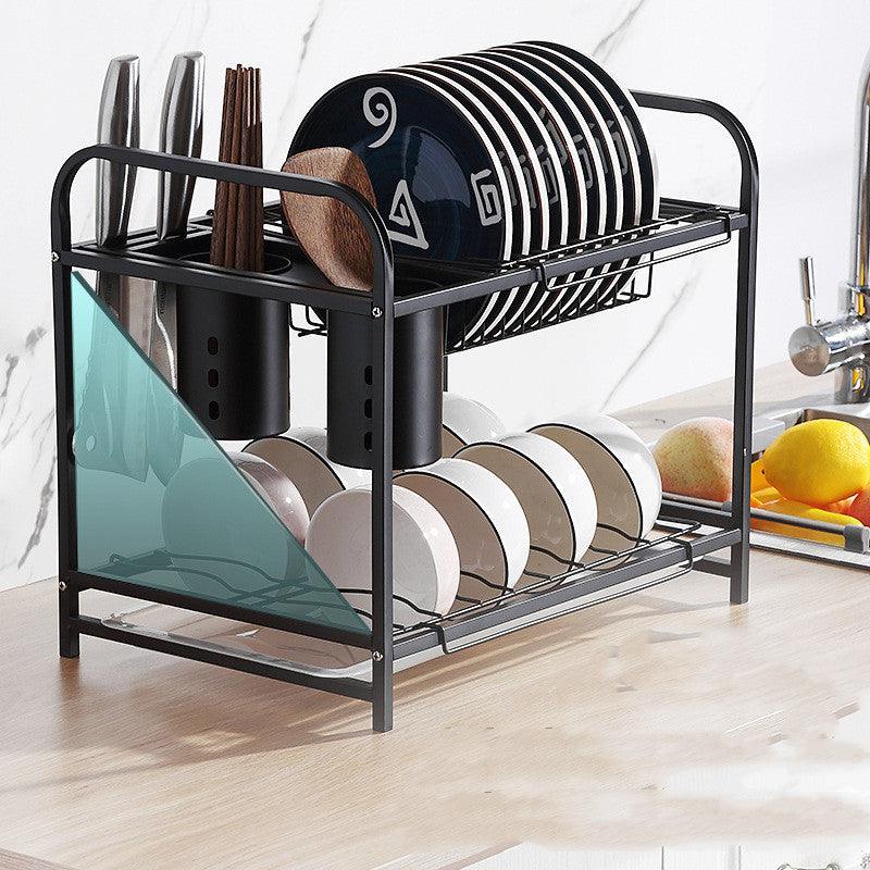 Chopsticks Dish Drain Rack Multifunctional Kitchen Storage Rack - Amazitshop