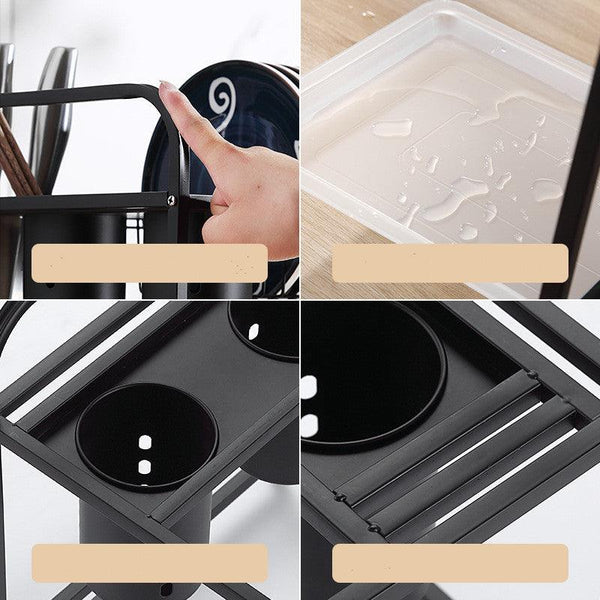 Chopsticks Dish Drain Rack Multifunctional Kitchen Storage Rack - Amazitshop