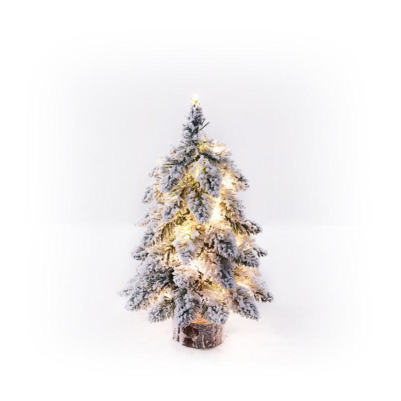 Christmas Small Flocking Tree Mini Christmas Tree - Amazitshop
