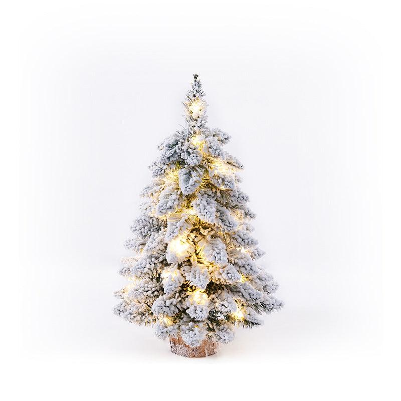 Christmas Small Flocking Tree Mini Christmas Tree - Amazitshop