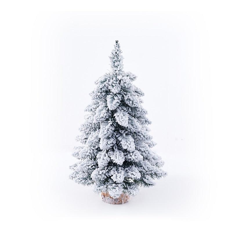 Christmas Small Flocking Tree Mini Christmas Tree - Amazitshop