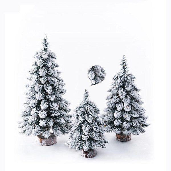 Christmas Small Flocking Tree Mini Christmas Tree - Amazitshop