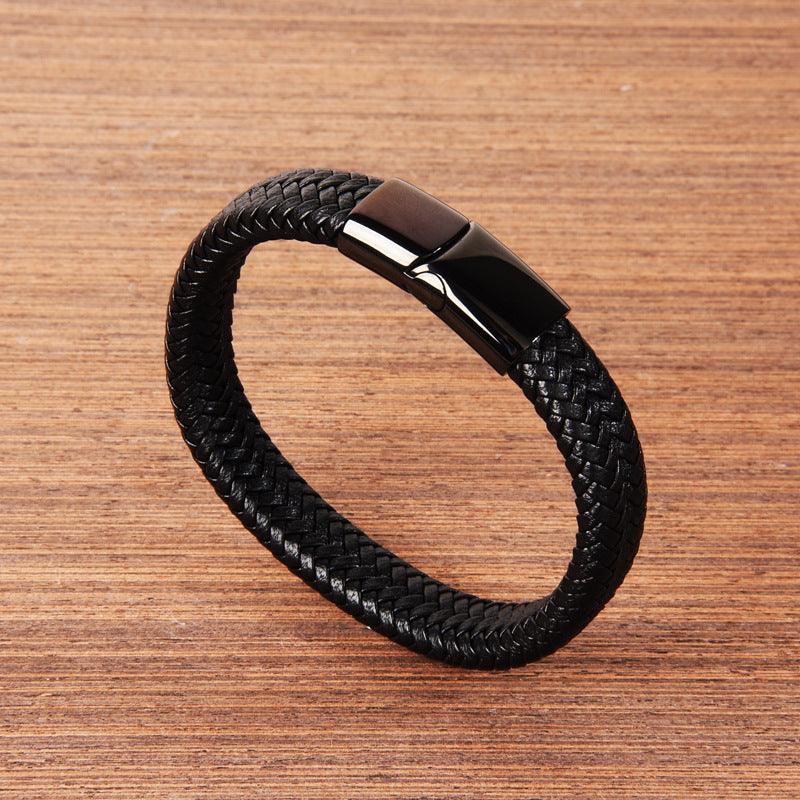 Classic Men Leather Bracelets - Amazitshop