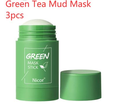 Cleansing Green Tea Mask Clay Stick Oil Control Anti - Acne Whitening Seaweed Mask Skin Care - Amazitshop