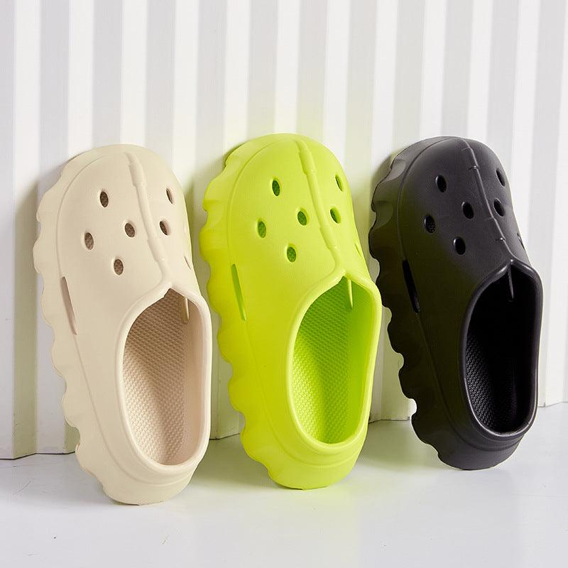 Clogs Style Slippers Summer Thick Bottom Bech Shoes Outdoor Slippers - Amazitshop