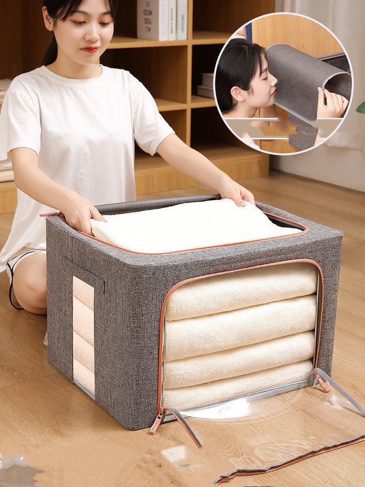 Clothes Storage Box, Cloth Art Clothing Moving And Sorting Box - Amazitshop