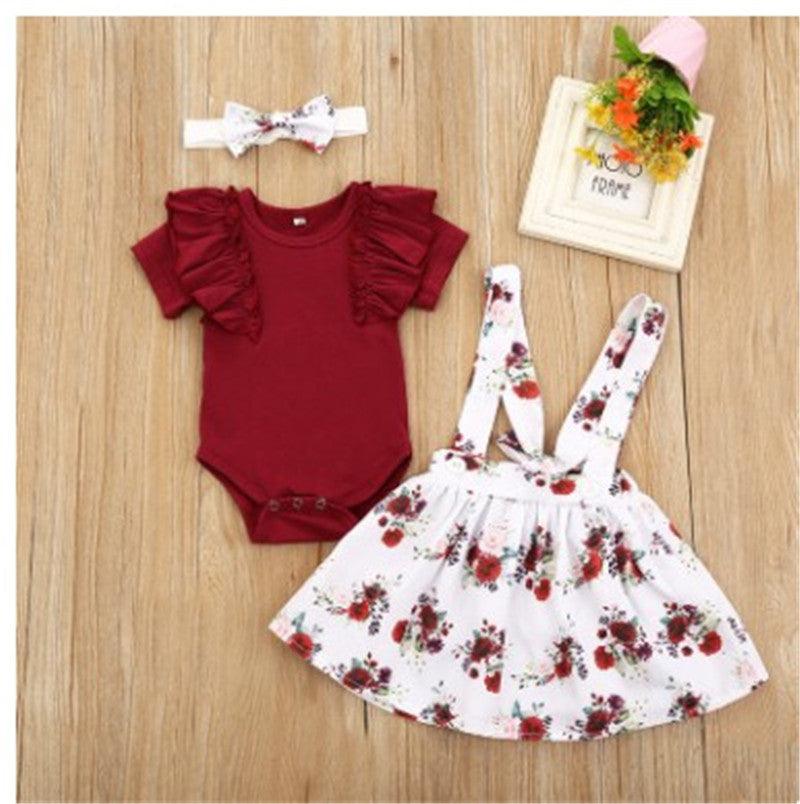 Clothing girl Baby Girls Kids Skirt Romper Clothes - Amazitshop