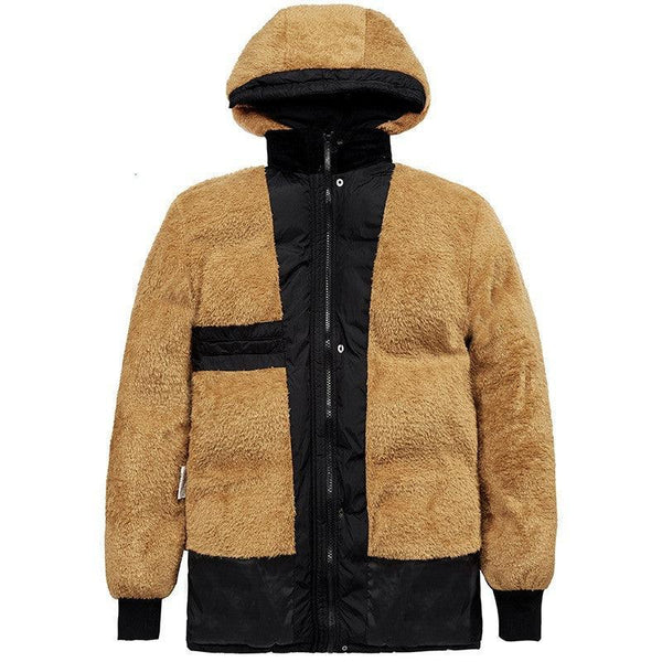 Clothing plus velvet padded jacket men winter - Amazitshop