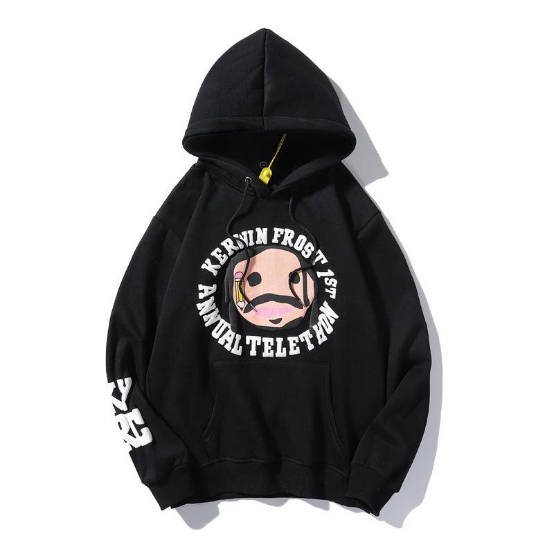 Co - Branded Charity Hoodie Cartoon Printed Sweater Men And Women Hooded Jacket - Amazitshop