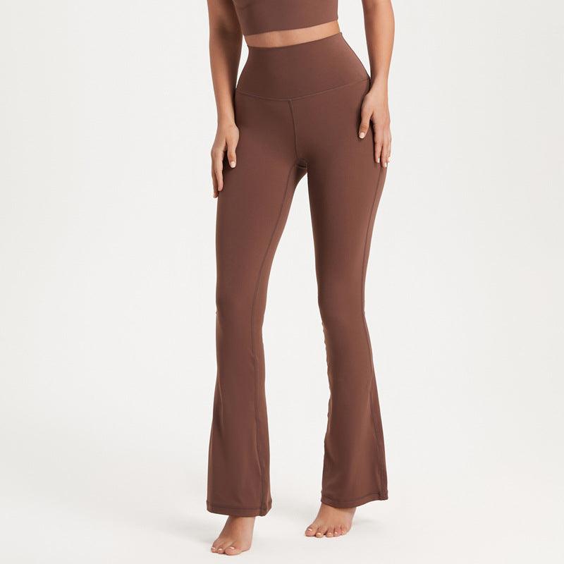 Coat High Waist Slimming Hip Raise Dance Sports Wide Legs Yoga Pants - Amazitshop