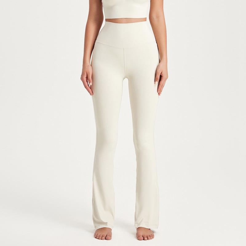 Coat High Waist Slimming Hip Raise Dance Sports Wide Legs Yoga Pants - Amazitshop