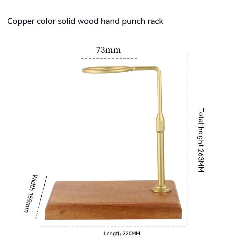 Coffee Filter Cup Bracket Solid Wood Base Aluminum Alloy Pour - over Mount - Amazitshop