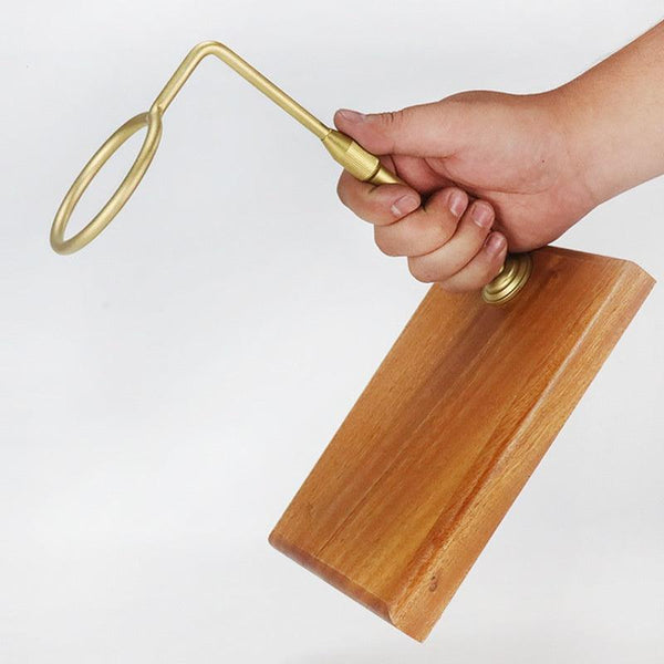 Coffee Filter Cup Bracket Solid Wood Base Aluminum Alloy Pour - over Mount - Amazitshop