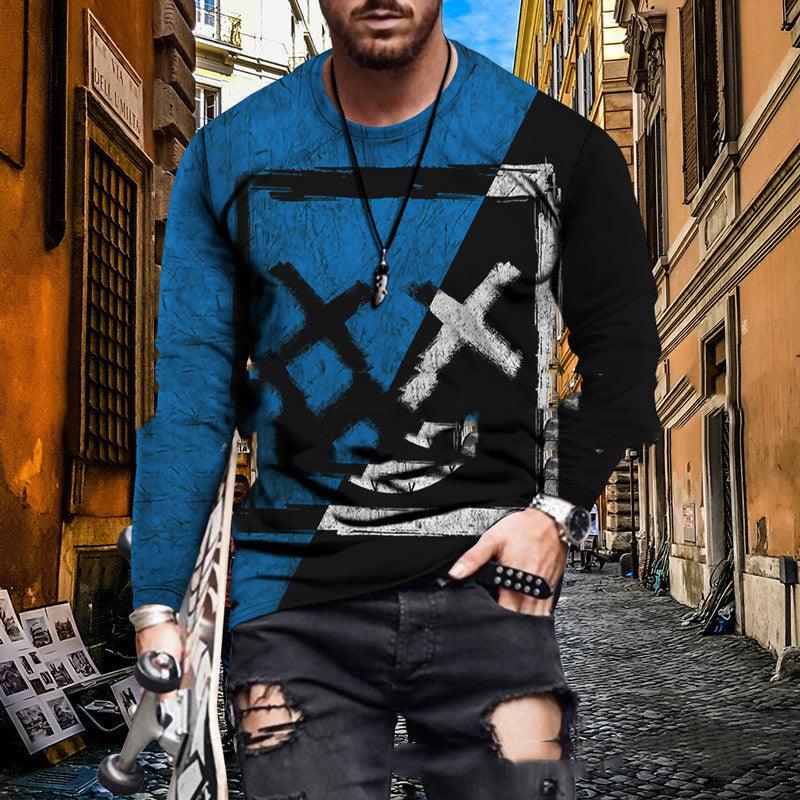 Color Block Printed Tops For Men - Amazitshop