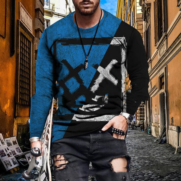 Color Block Printed Tops For Men - Amazitshop