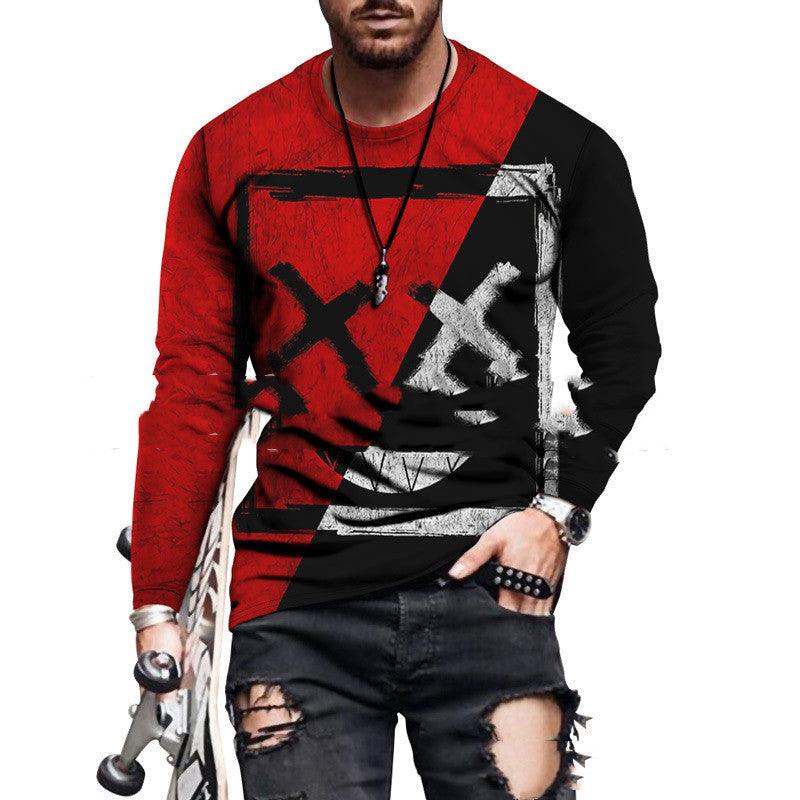 Color Block Printed Tops For Men - Amazitshop