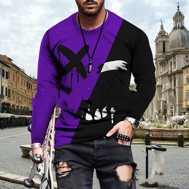 Color Block Printed Tops For Men - Amazitshop