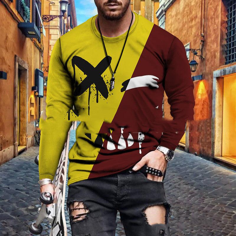 Color Block Printed Tops For Men - Amazitshop