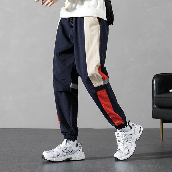 Colorblock Sports Plus Size Sports Pants - Amazitshop