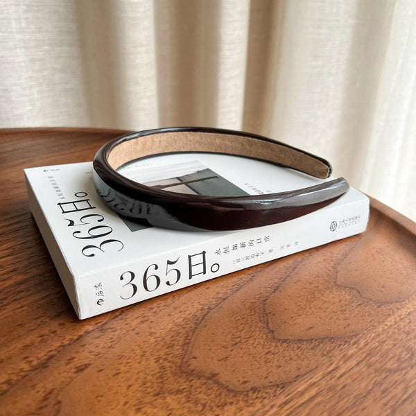 Colorful Glossy Leather Headband Sweet Girls' Hair Accessories - Amazitshop