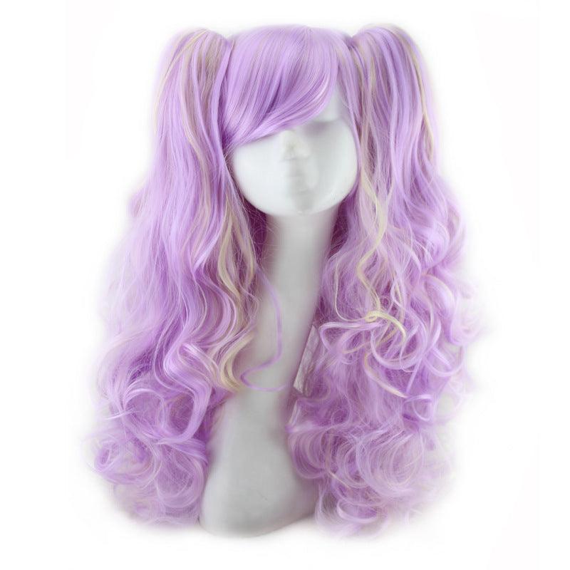 Colorful long curly wigs - Amazitshop