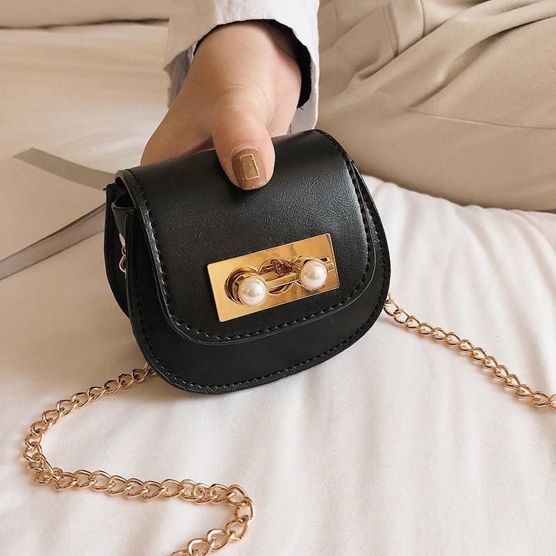 Contrasting mini saddle bag - Amazitshop