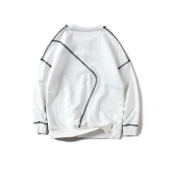 Contrasting stitching pullover boys sweater - Amazitshop