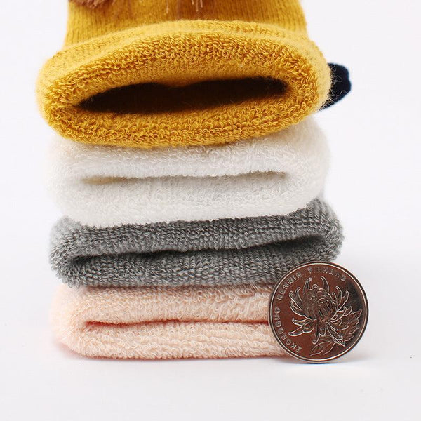 Cotton Baby Socks Girls Boys Rubber Anti Slip Floor Cartoon Kids Toddlers - Amazitshop