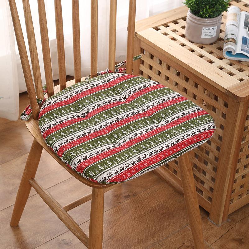 Cotton Linen Cushion Dining Chair Pad Solid - Amazitshop