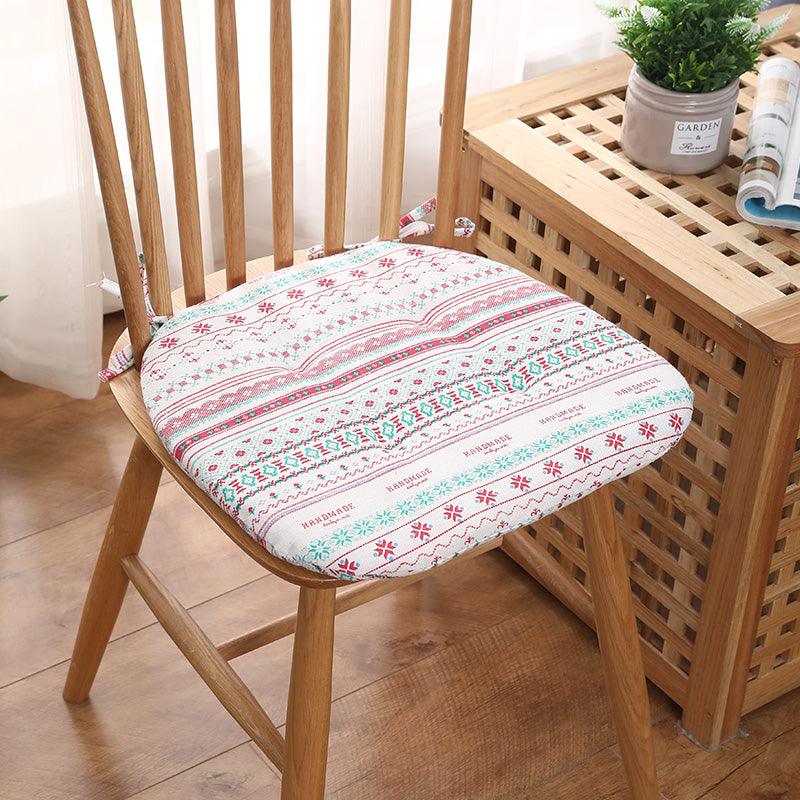 Cotton Linen Cushion Dining Chair Pad Solid - Amazitshop