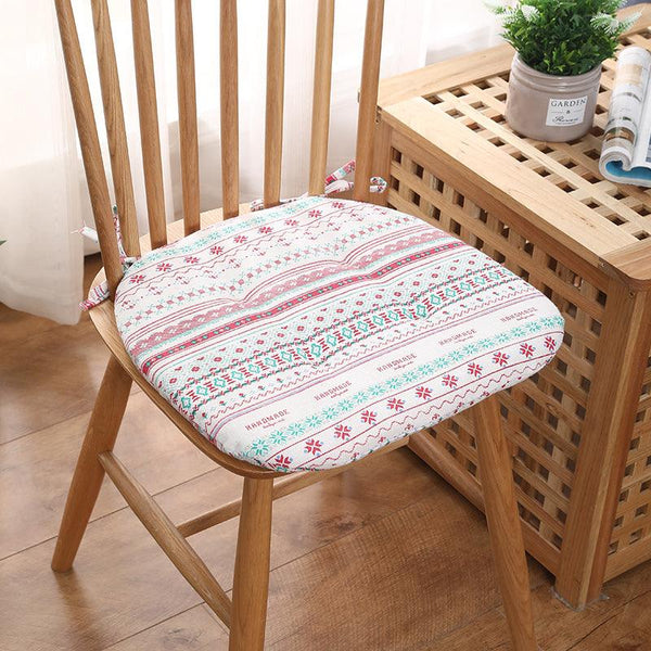 Cotton Linen Cushion Dining Chair Pad Solid - Amazitshop