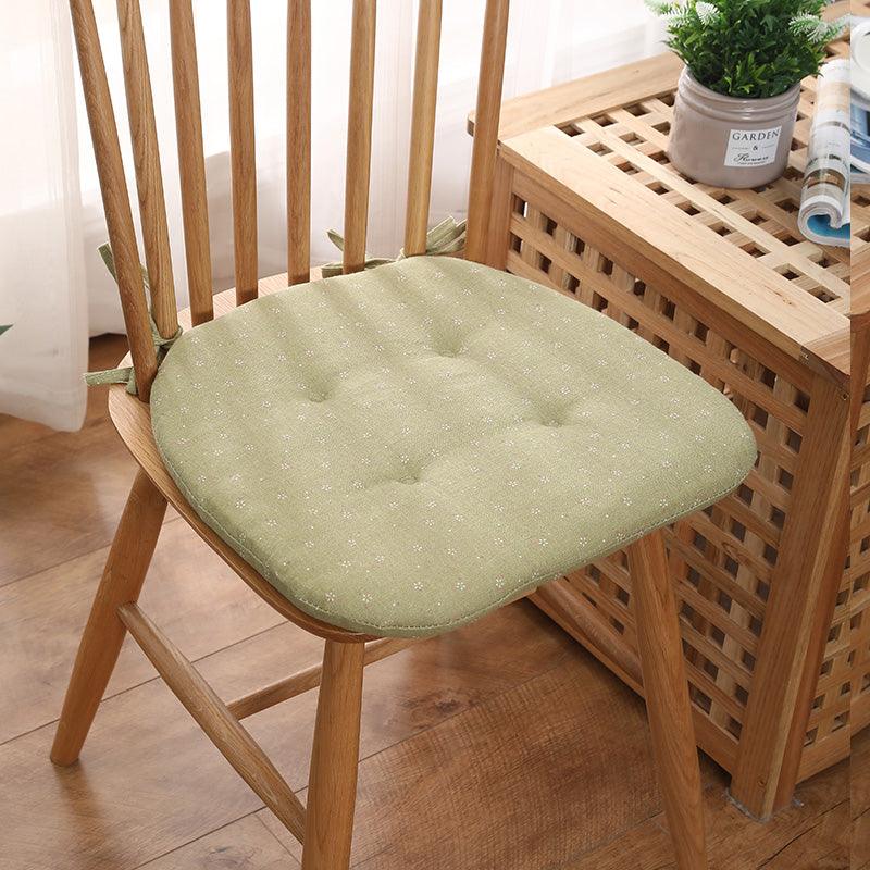Cotton Linen Cushion Dining Chair Pad Solid - Amazitshop