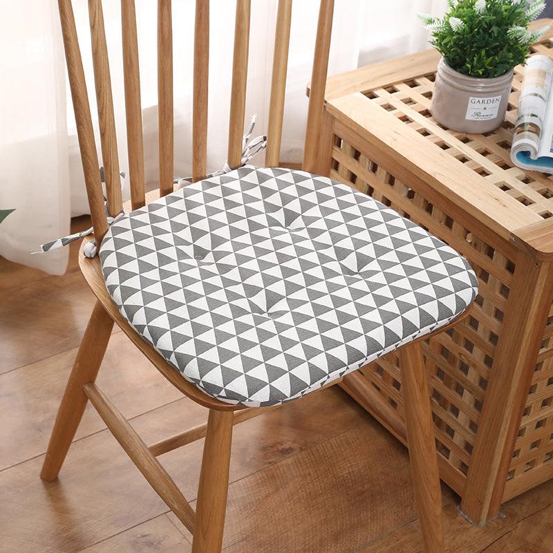 Cotton Linen Cushion Dining Chair Pad Solid - Amazitshop