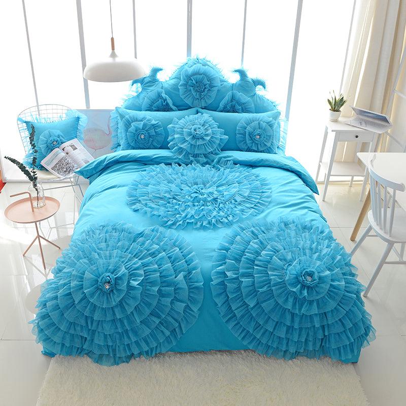 Cotton Princess Wind Bed Skirt Type Bedding - Amazitshop