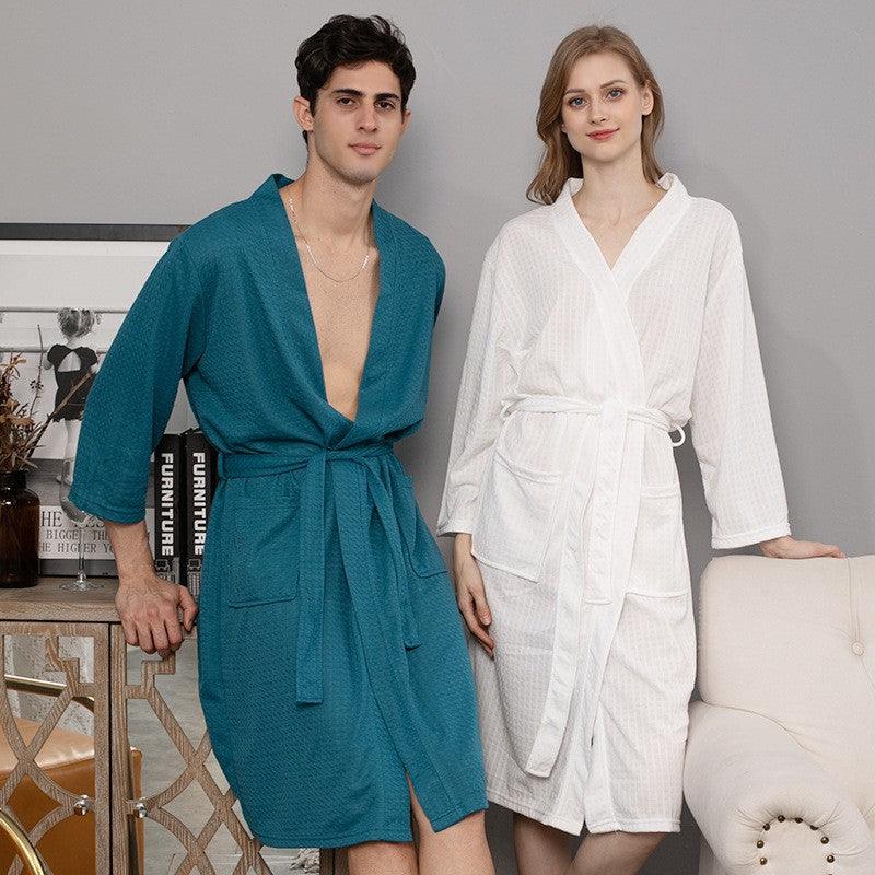 Couple Robes Sleepwear Women Men Loungewear Bathrobe - Amazitshop
