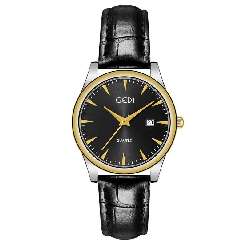 Couple's Simple Calendar Quartz Watch - Amazitshop