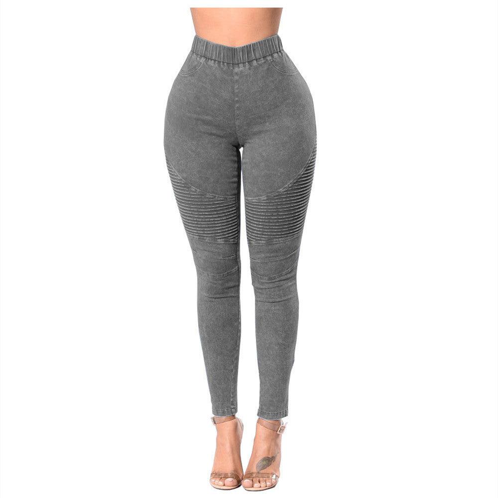 Creased Women'S High - Waisted Butt - Lifting Women'S Jeans - Amazitshop