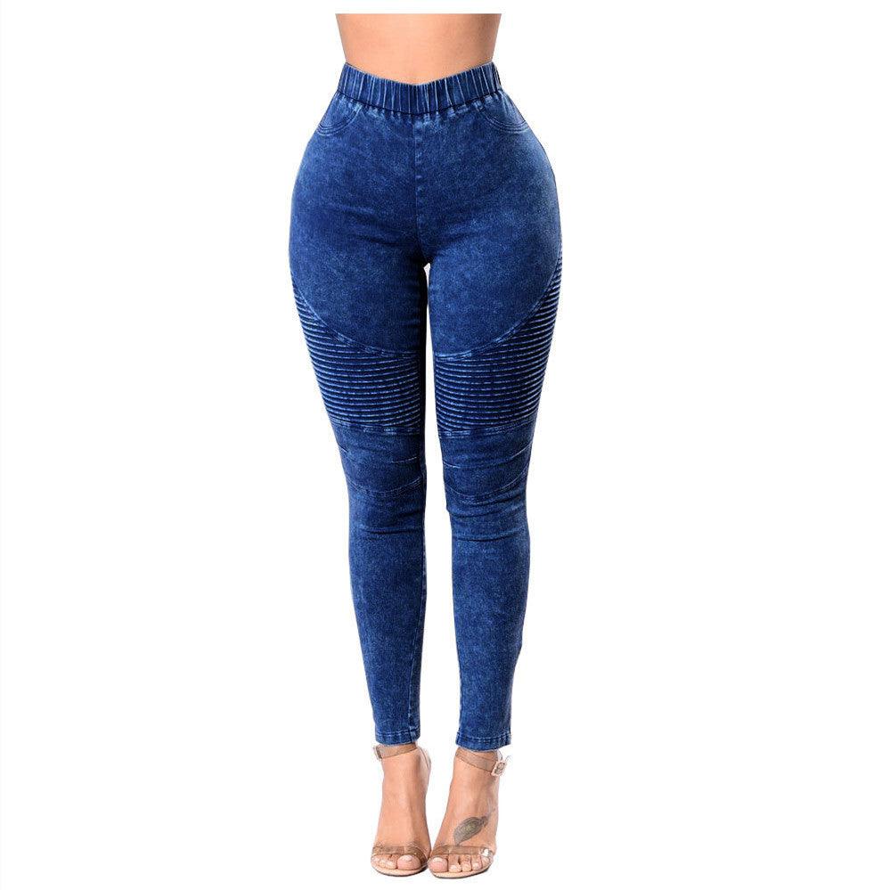 Creased Women'S High - Waisted Butt - Lifting Women'S Jeans - Amazitshop