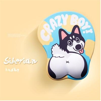 Creative cute simple corgi ass 3D mouse pad - Amazitshop