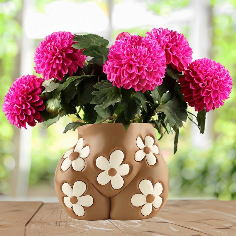 Creative Resin Body Art Flowerpot Home Home Decor - Amazitshop