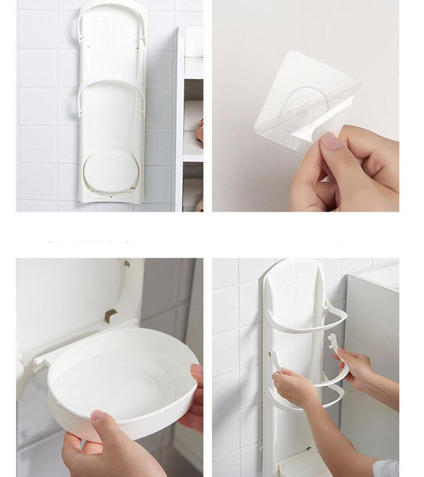 Creative Wall Mounted Shelf Free Punch Rain Gear Tube - Amazitshop