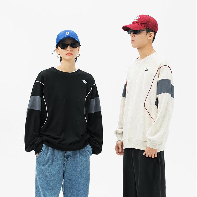 Crew Neck Embroidered Sweatshirt - Amazitshop