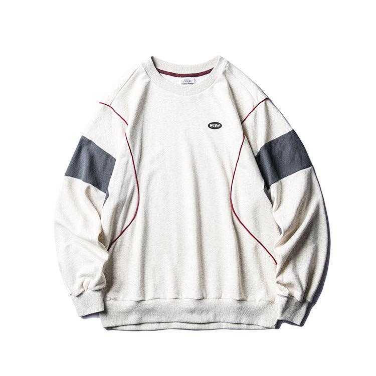 Crew Neck Embroidered Sweatshirt - Amazitshop