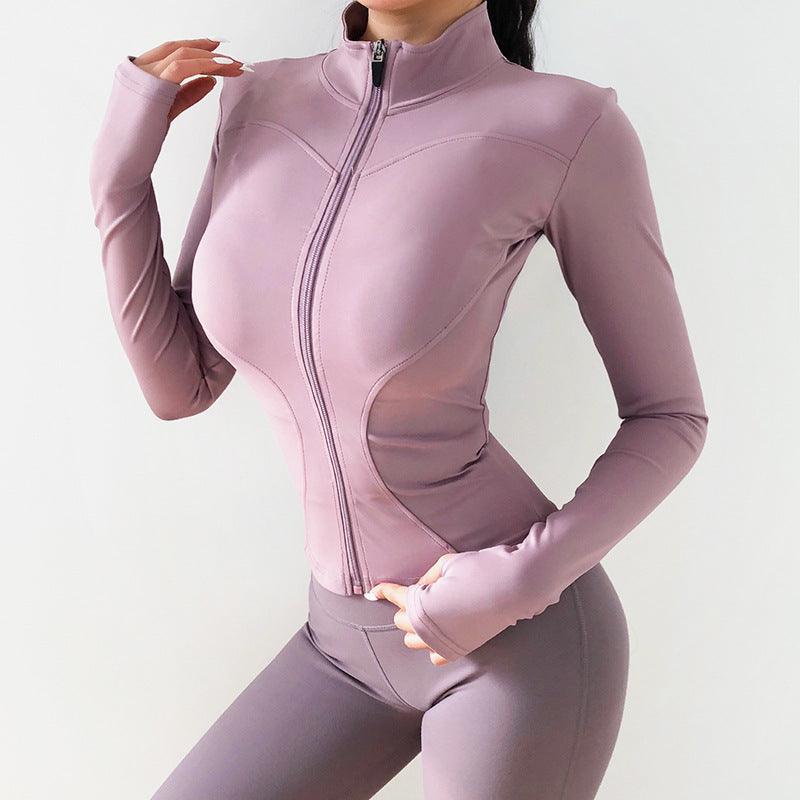 Crop - Tops Sweatshirts Gym Jacket Fitness Coat - Amazitshop