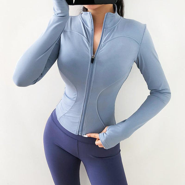 Crop - Tops Sweatshirts Gym Jacket Fitness Coat - Amazitshop