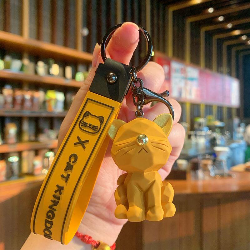 Cut Face Kitty Car Keychain - Amazitshop