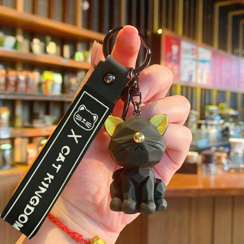 Cut Face Kitty Car Keychain - Amazitshop