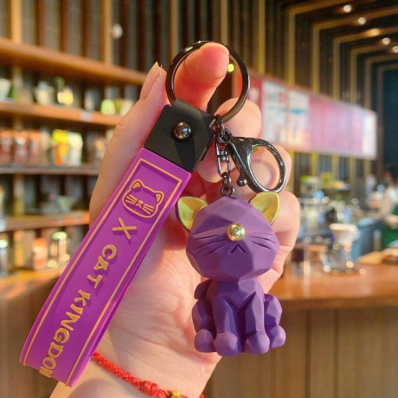 Cut Face Kitty Car Keychain - Amazitshop