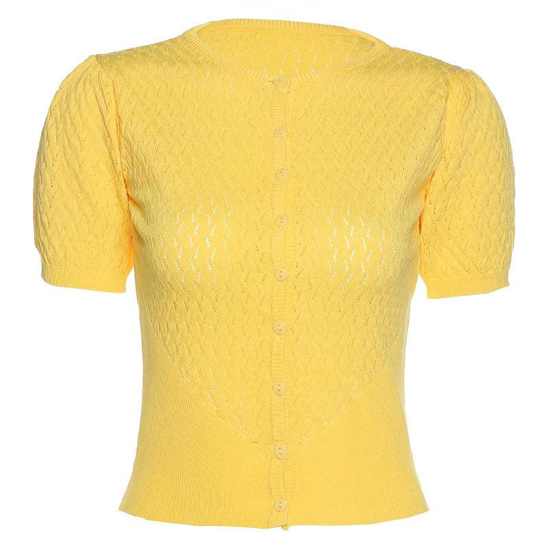 Cut out slim knit - Amazitshop